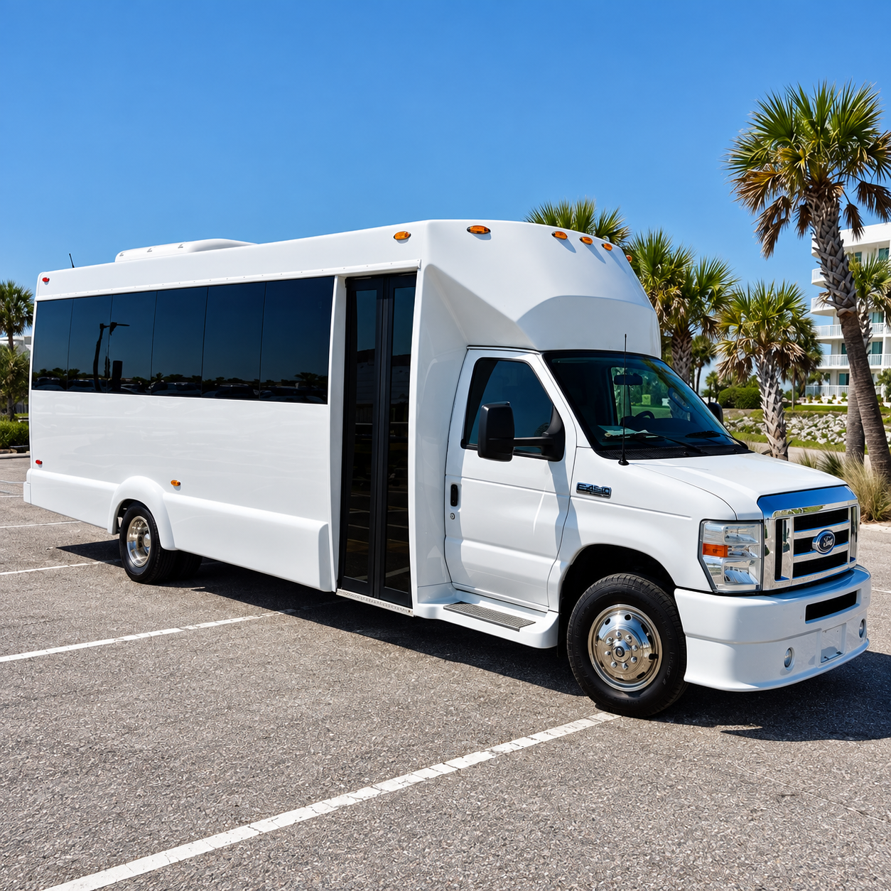 14-passenger Ford E-450 limousine party bus